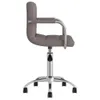 vidaXL Kancelárska stolička Swivel Taupe Fabric Náhľad obrázku produktu 4
