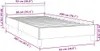 vidaXL Rám postele s čelem bez matrace Grey 90x200 cm Náhled obrázku produktu 7