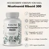 A product shot of a supplement bottle with accompanying feature callouts. Produktbild-Vorschau