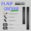 Gardinenschiene 300cm (2x90/1x120cm) / 2-läufig Produktbild-Vorschau 2