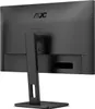 The back of a black AOC monitor on a light gray background. Produktbild-Vorschau