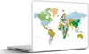 MuchoWow® Laptop Aufkleber Sticker Cover Weltkarte - Erde - Produktbild-Vorschau 1