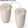 Thermobecher Edelstahl 350ml Deckel Kaffee Becher isoliert Produktbild-Vorschau 3