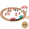 Egmont Toys Eisenbahnschiene Holz mit Zug und Figuren 45x45 Produktbild-Vorschau 4