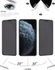 Three anti-spy screen protectors are shown on a white background, with diagrams illustrating their privacy features. Produktbild-Vorschau