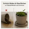 Pflanztopfuntersetzer Mira Taupe Ø 19cm - Frostsicher & Produktbild-Vorschau 5