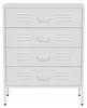 Lendo Online Ladekast Metaal 80x40x100 cm Wit Productafbeelding-voorbeeld 1