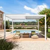 PRIMEYARD Pergola 4x4 m Aluminium-Pfosten mit Lamellendach Produktbild-Vorschau 3