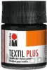 Marabu 1715 05 073 Textil plus Schwarz 073, 50 ml Anteprima dell’immagine prodotto 2