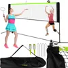 Trizand 25625 Filet de volley-ball, de badminton et de Voir les images du produit 1