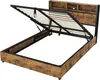 Flieks Hydraulisches Stauraumbett Doppelbett, Metall, Produktbild-Vorschau 7