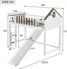 Flieks Etagenbett 90x200cm mit Rutsche, Kinderbett Hausbett Produktbild-Vorschau 7