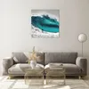 Bilder auf glas - Einteilig - Surfen Welle Türkis - 60x60cm Produktbild-Vorschau 7
