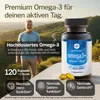 Purefitness Omega 3 Kapseln hochdosiert [2000mg Tagesdosis] Produktbild-Vorschau 2