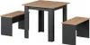 Ensemble de table à manger Vicco Sentio Anthracite/chêne Voir les images du produit 1