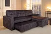 riess-ambiente Ecksofa APARTMENT 205cm grau Samt 3-Sitzer Produktbild-Vorschau 5