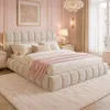 Letto imbottito 140x190 cm, letto per ragazzi, letto Anteprima dell’immagine prodotto 1