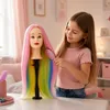 Kadernícka cvičná hlava 90 cm Iza, termo vlasy + statív Náhľad obrázku produktu 4