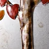 Tableau métallique 3D Arbre à coeur rouge 140x70cm fait Voir les images du produit 5