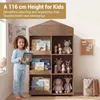 KOMFOTTEU Kinderbücherregal in Hausform, 116 cm Kinderregal Produktbild-Vorschau 4