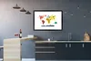 MuchoWow® Gerahmtes Poster Weltkarte - Kinder - Tiere - Produktbild-Vorschau 5