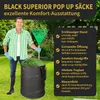 TTL GARDEN BLACK SUPERIOR 3x 215L Pop Up Gartensack Schwarz Produktbild-Vorschau 3