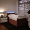 vidaXL Boxspringbett mit Matratze Rosa 90x200 cm Samt Produktbild-Vorschau 4