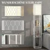 HOMCOM Stehlampe Wohnzimmer Dimmbar Stehleuchte mit Regal, Produktbild-Vorschau 4