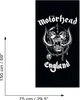 A black towel with the Motörhead logo and text. Anteprima dell’immagine prodotto