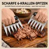 Pulled Pork Krallen 2er Set aus Edelstahl mit Holzgriff, Produktbild-Vorschau 4