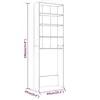 vidaXL Armadio per lavatrice in rovere fumé 64x24x190 cm Anteprima dell’immagine prodotto 14