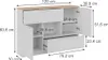 Kredenc Vicco Betti Bílá/Sonoma 120 x 83.6 cm 2x dvířka, 2x Náhled obrázku produktu 7