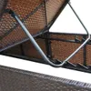 vidaXL Sonnenliege mit Auflage Poly Rattan Braun Produktbild-Vorschau 6