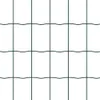 A close-up view of a green wire fence. Voir les images du produit