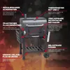 TAINO HERO XL Smoker  Holzkohlegrill Kohlegrill Grillwagen Produktbild-Vorschau 5