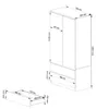 BDW, Kleiderschrank 2 Türen, 2 Schubladen, 180x90x51 cm, Produktbild-Vorschau 6