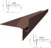 A 3D render of a brown aluminum profile with technical drawings and dimensions. Anteprima dell’immagine prodotto