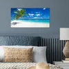 MuchoWow® Poster Strand - Meer - Palme - Insel 40x20 cm - Produktbild-Vorschau 3