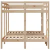 vidaXL Dreifach-Etagenbett 140x200/70x140 cm Massivholz Produktbild-Vorschau 5