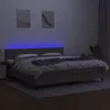 vidaXL Boxspringbett mit Matratze & LED Taupe 200x200 cm Produktbild-Vorschau 4