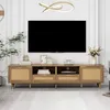 Sweiko Armoire TV avec 2 tiroirs, 2 compartiments ouverts Voir les images du produit 1