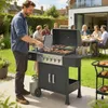 Outsunny Gasgrill 17,8 KW 6+1 Brenner BBQ Grillwagen aus Produktbild-Vorschau 2