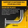 Extralink Support en acier Support angulaire pour balcon Voir les images du produit 6