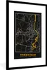 MuchoWow® Gerahmtes Poster Rosenheim - Stadtplan - Karte - Produktbild-Vorschau 1