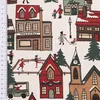 Weihnachtstischdecke Winter Village Scene Winterdorf div. Produktbild-Vorschau 4
