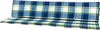 Auflage Gartenbank Elba 2-teilig 150 cm 2163 blau kariert Produktbild-Vorschau 2