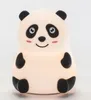 A cute, illuminated panda-shaped night light is shown against a plain white background. Produktbild-Vorschau