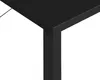 Close-up of a black table leg and corner. Podgląd zdjęcia produktu