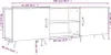 vidaXL TV-Schrank Weiß 150x30x50 cm Holzwerkstoff Produktbild-Vorschau 8