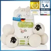 Feluna Premium Trocknerbälle aus 100% Schafschurwolle im Produktbild-Vorschau 1